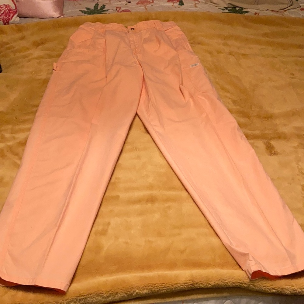 Peach painters pants